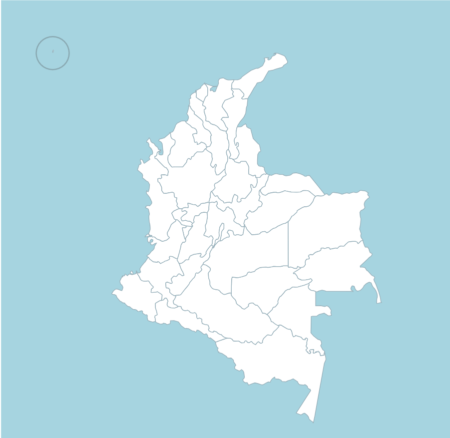 Mapa Real de Colombia - Presencia Territorial